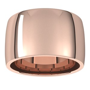 Lightweight Comfort-Fit Half Round Band