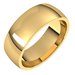 Lightweight Comfort-Fit Half Round Band