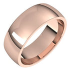 Lightweight Comfort-Fit Half Round Band