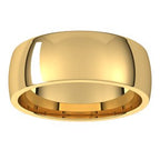 Lightweight Comfort-Fit Half Round Band