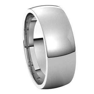 Lightweight Comfort-Fit Half Round Band