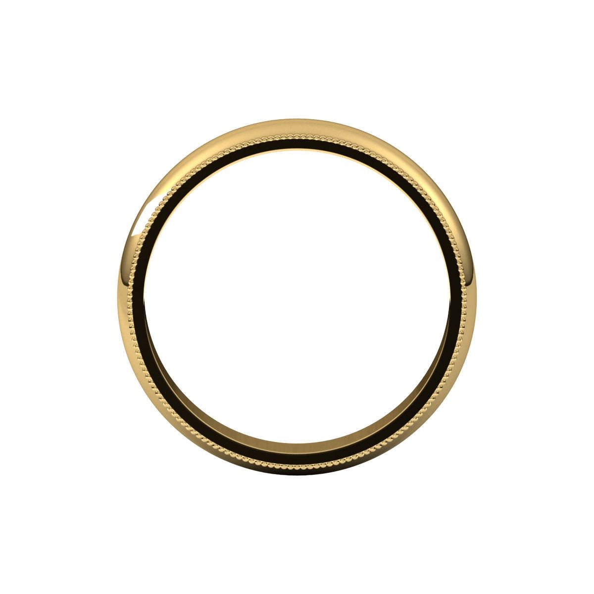 Milgrain Half Round Band