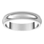 Milgrain Half Round Band
