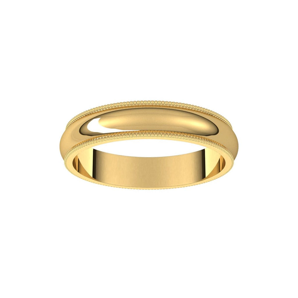 Milgrain Half Round Band
