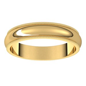 Milgrain Half Round Band