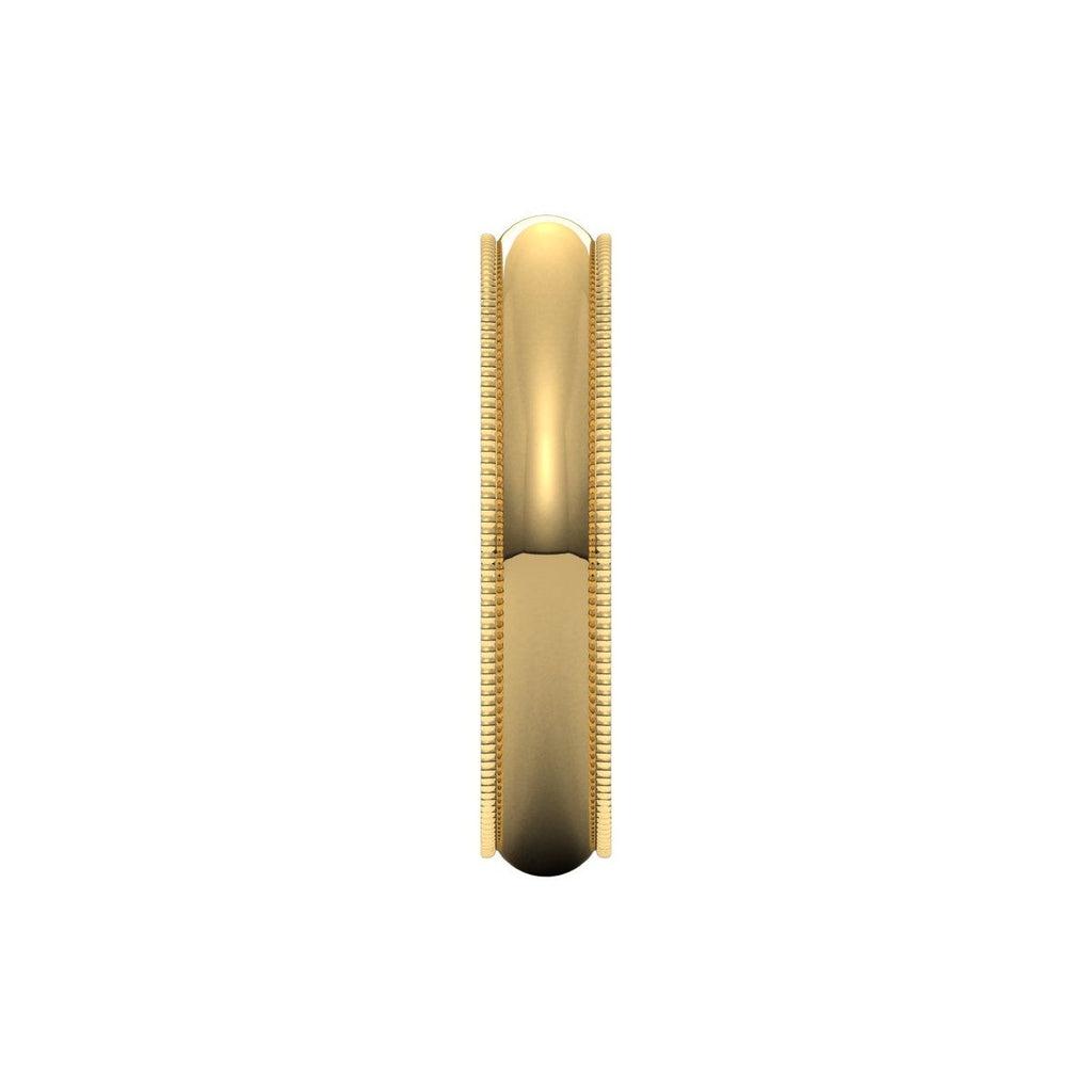 Milgrain Half Round Band