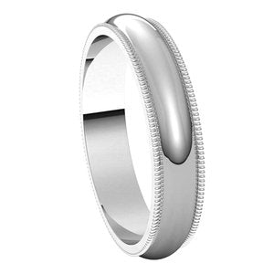 Milgrain Half Round Band