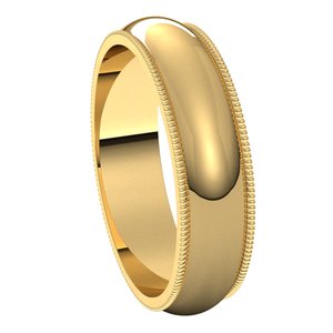 Milgrain Half Round Band
