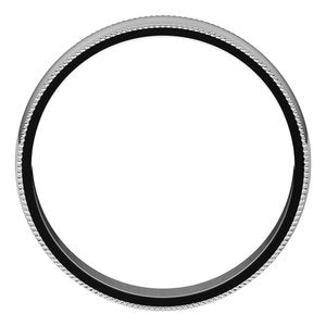 Lightweight Milgrain Half Round Band