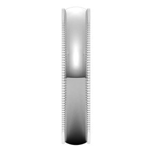Lightweight Milgrain Half Round Band