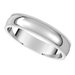 Lightweight Milgrain Half Round Band