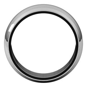 Milgrain Half Round Band