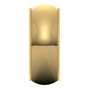 Milgrain Half Round Band