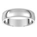 Lightweight Milgrain Half Round Band