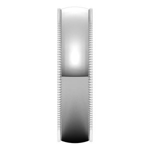 Lightweight Milgrain Half Round Band