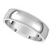 Lightweight Milgrain Half Round Band