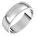 Lightweight Milgrain Half Round Band