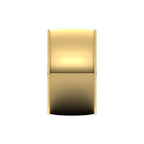 Lightweight Milgrain Half Round Band