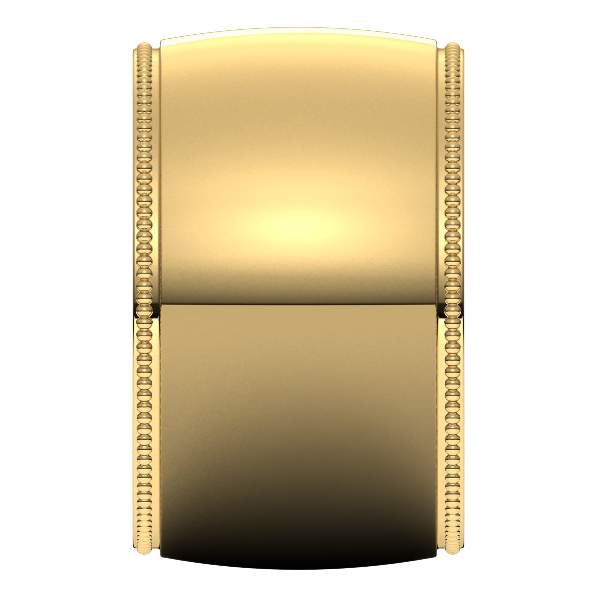 Lightweight Milgrain Half Round Band