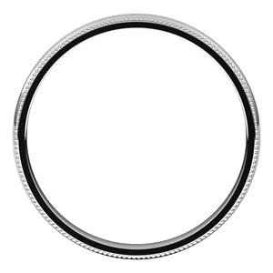 Milgrain Comfort-Fit Half Round Band