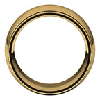 Milgrain Comfort-Fit Half Round Band