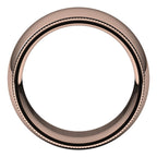 Milgrain Comfort-Fit Half Round Band