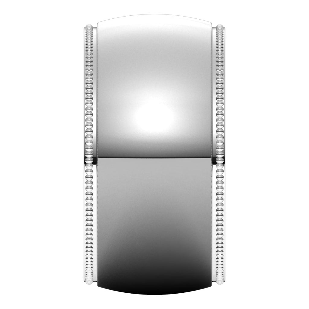 Milgrain Comfort-Fit Half Round Band