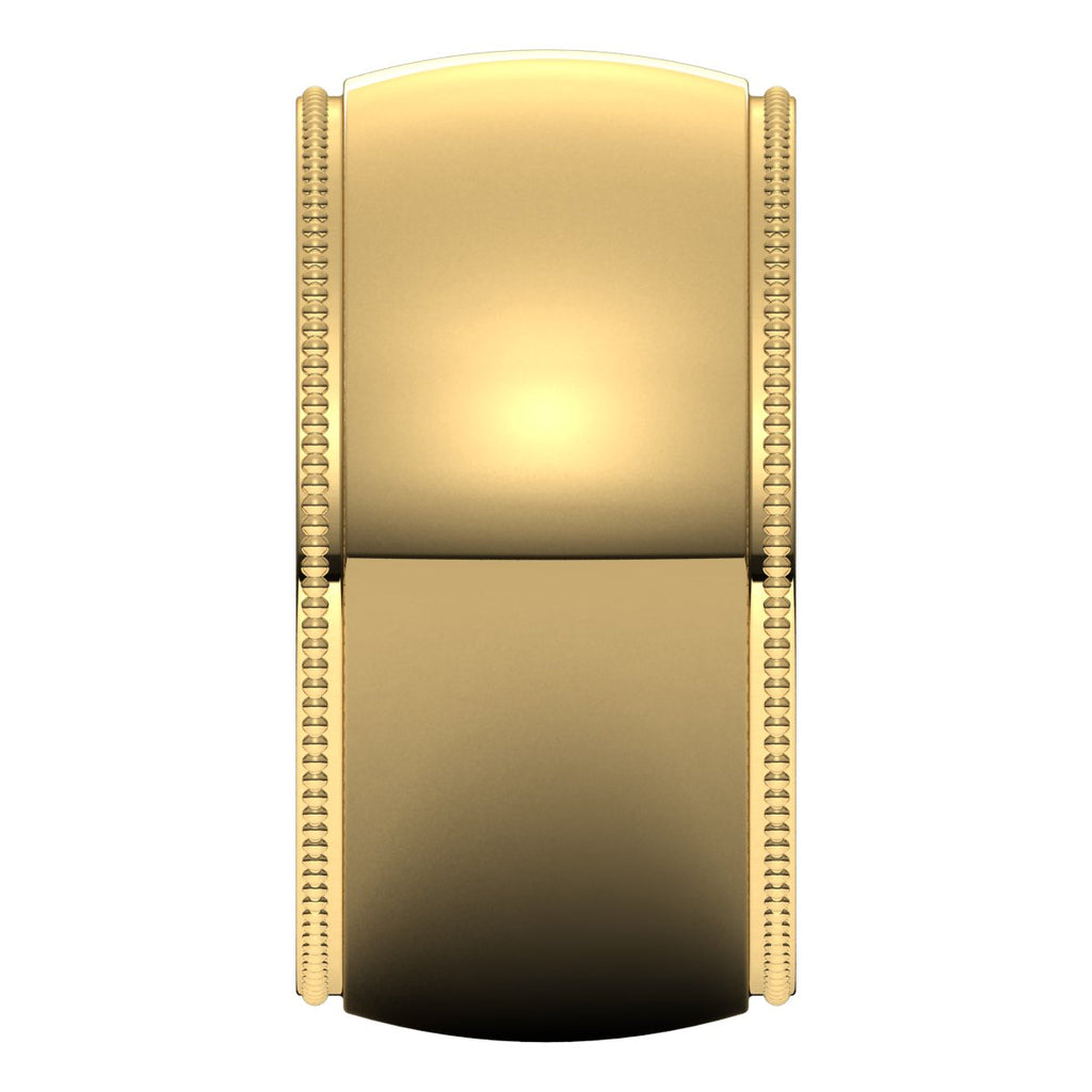 Milgrain Comfort-Fit Half Round Band