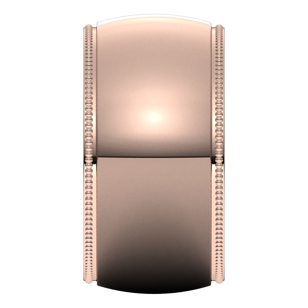 Milgrain Comfort-Fit Half Round Band