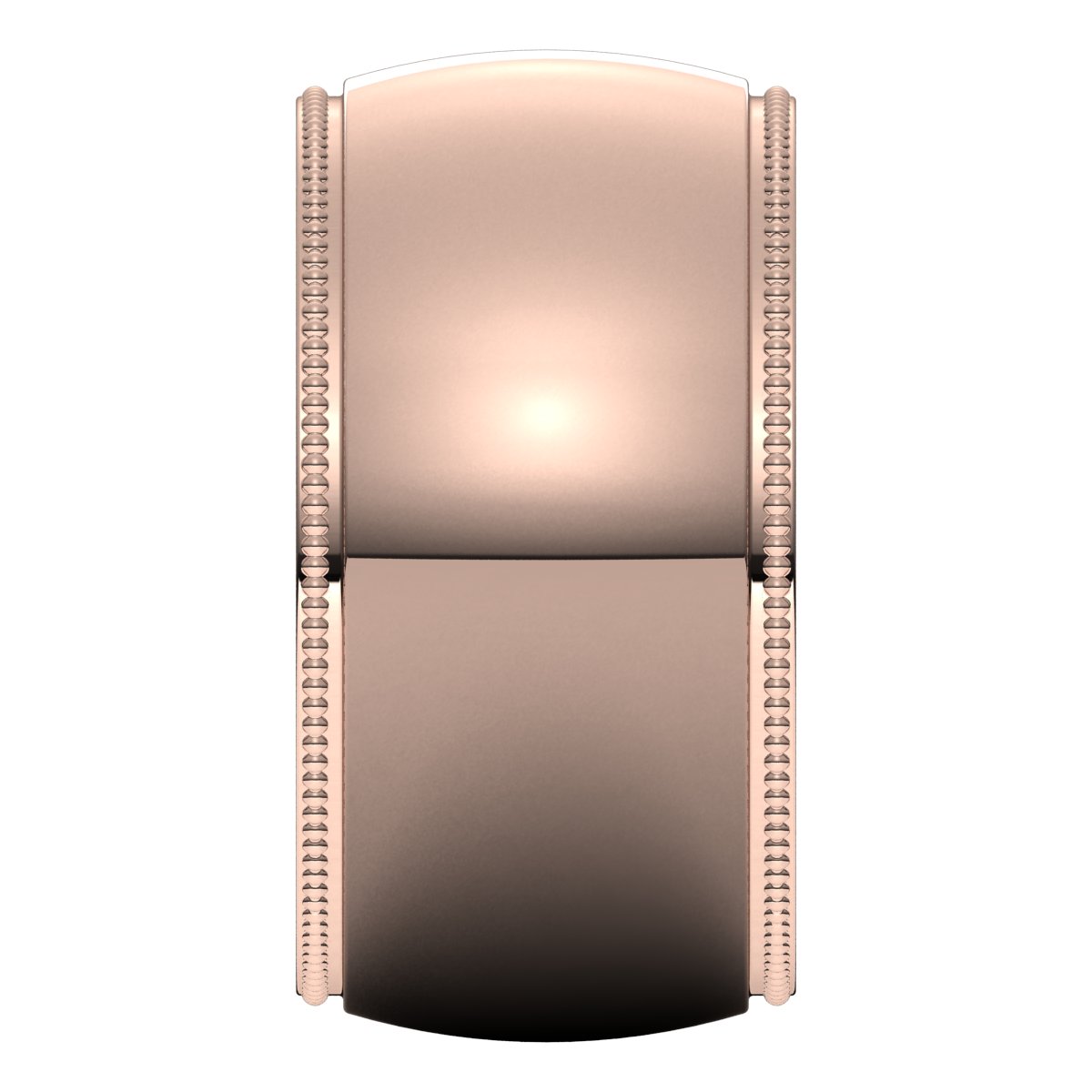 Milgrain Comfort-Fit Half Round Band