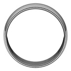 Lightweight Milgrain Half Round Band