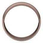 Lightweight Milgrain Half Round Band