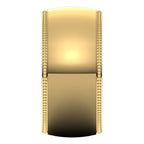 Lightweight Milgrain Half Round Band