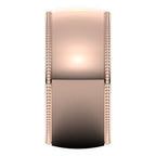 Lightweight Milgrain Half Round Band