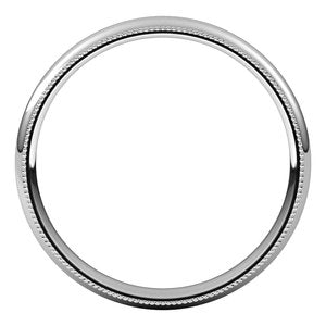 Milgrain Comfort-Fit Half Round Band