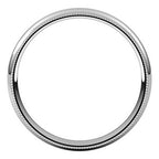 Milgrain Comfort-Fit Half Round Band