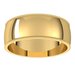 Lightweight Milgrain Half Round Band