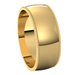 Lightweight Milgrain Half Round Band