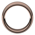 Milgrain Comfort-Fit Half Round Band