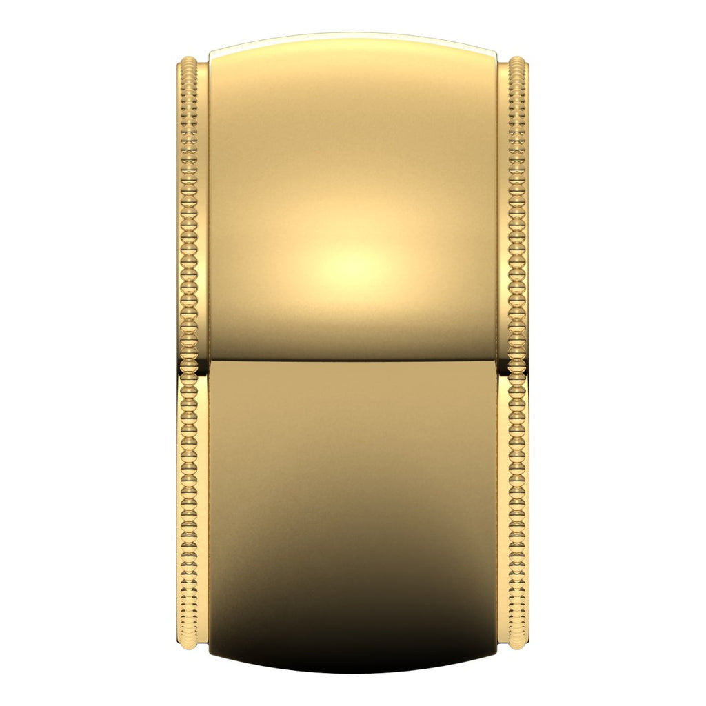 Milgrain Comfort-Fit Half Round Band