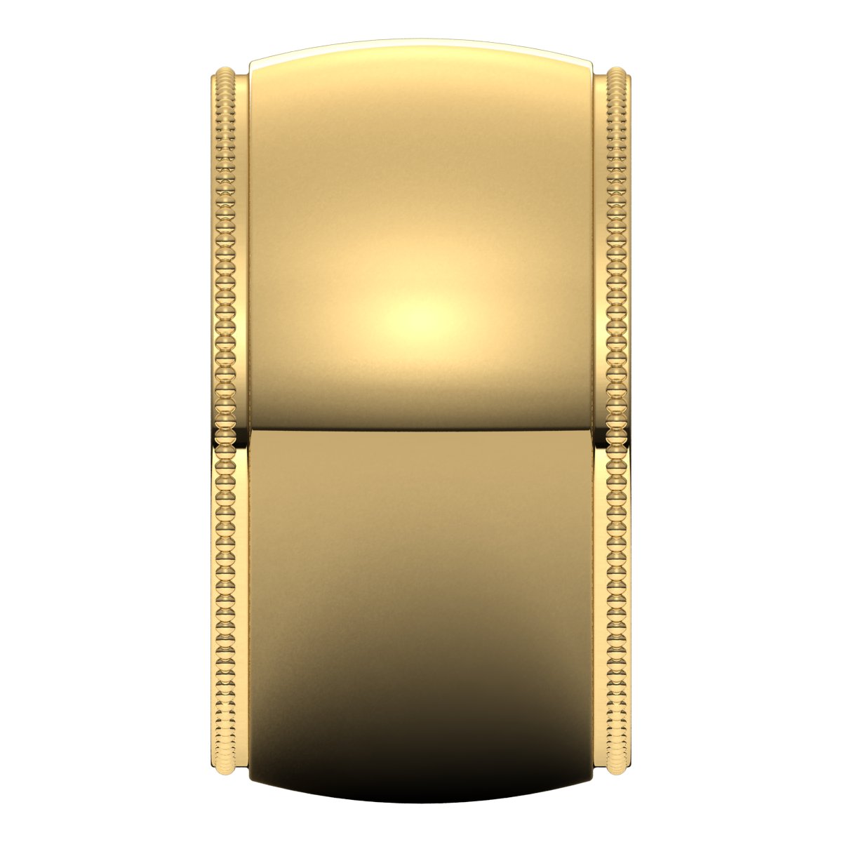 Milgrain Comfort-Fit Half Round Band