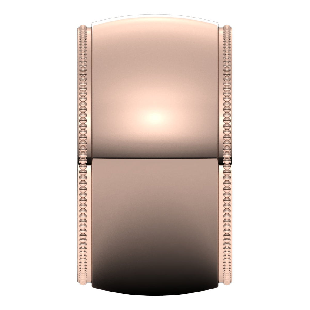Milgrain Comfort-Fit Half Round Band