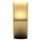 Lightweight Milgrain Half Round Band