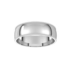 Lightweight Milgrain Comfort-Fit Half Round Band