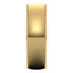 Lightweight Milgrain Comfort-Fit Half Round Band