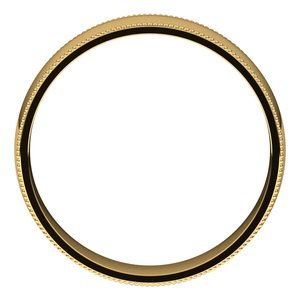 Milgrain Comfort-Fit Half Round Band