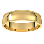 Milgrain Comfort-Fit Half Round Band