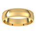 Milgrain Comfort-Fit Half Round Band