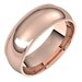 Milgrain Comfort-Fit Half Round Band