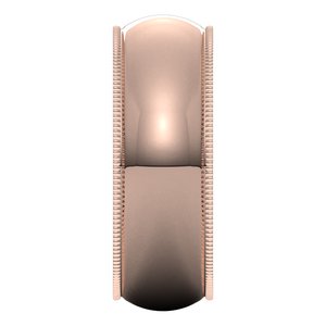 Lightweight Milgrain Comfort-Fit Half Round Band